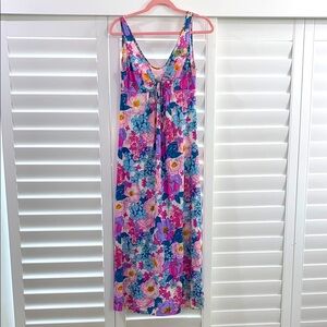 Vintage ladies spring summer floral nightgown from Sears and Roebuck.